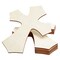 Unfinished Wood Cutout - 6-Pack Cross Shaped Wood Pieces for Wooden Craft DIY Projects, Sunday School, Church, Home Decoration, 11.8 x 8.8 x 0.188 inches